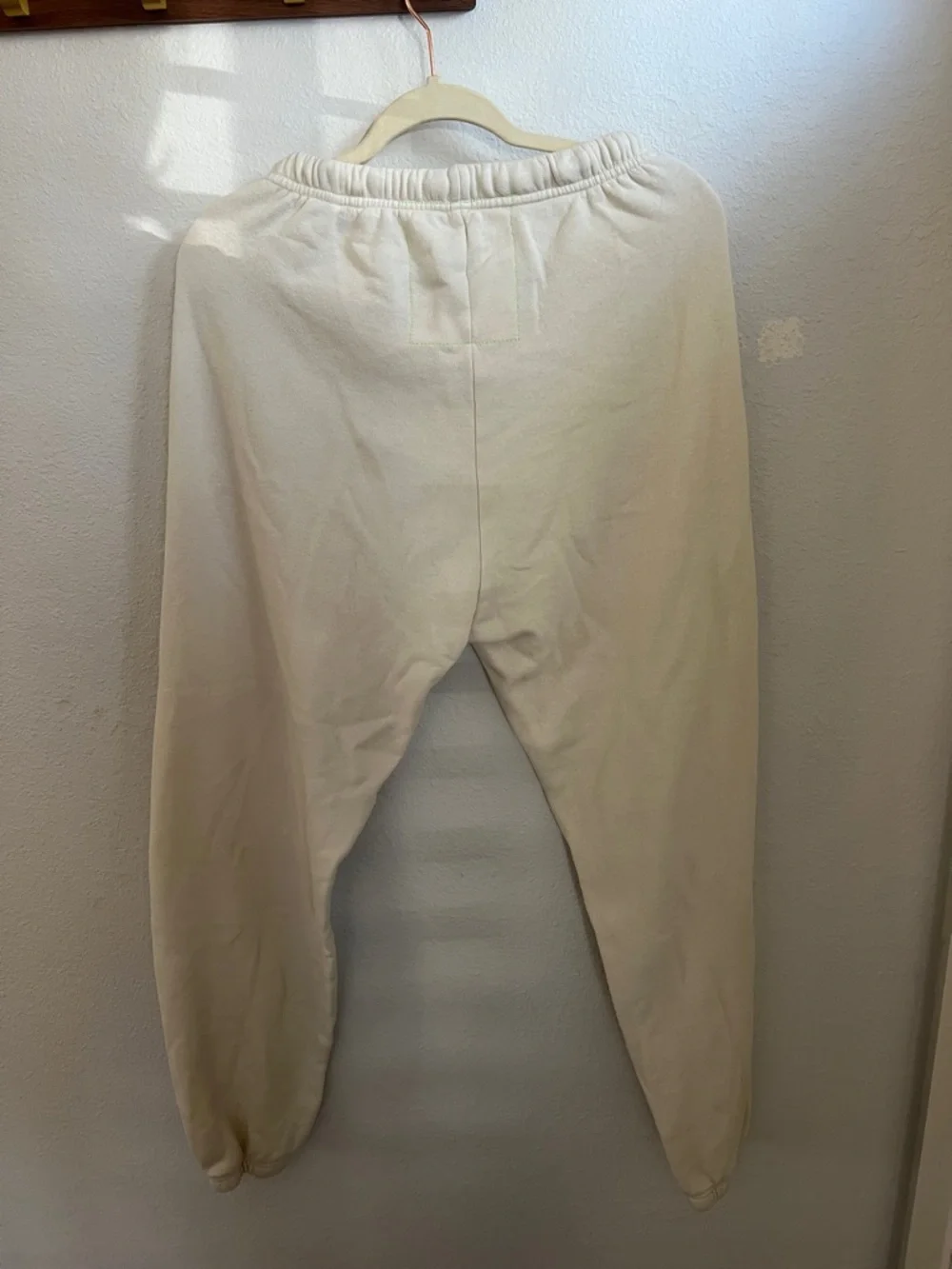 Aviator Nation vintage white Sweatpants & zip hoodie set with Rainbow 'A' Logo - Picture 4 of 14